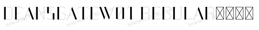DeansgateW01 Regular字体转换